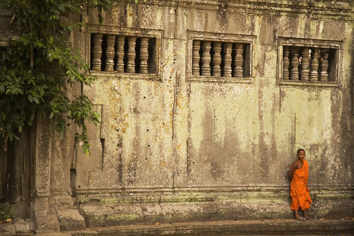 Monk at Beng Mealea