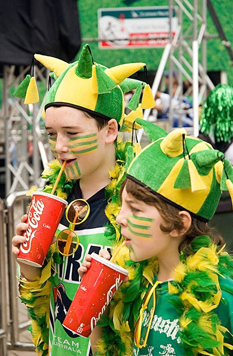 Patriotic Supporters - Rugby Sevens - ID: 3701584 © Mike Keppell