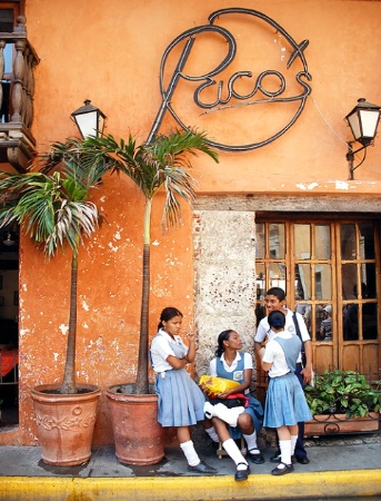 Students in Cartagena, Columbia