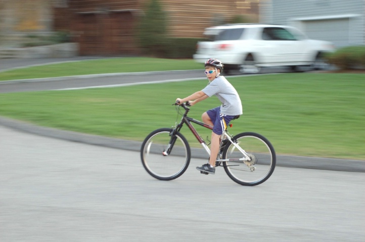 I decided to go with the panning shot.  Michael Bi