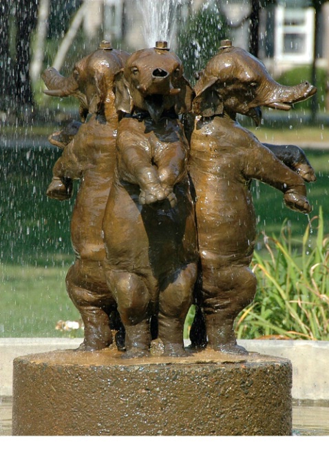 C37 Elephants in the Fountain, Scituate, MA - ID: 3733141 © Douglas Pignet
