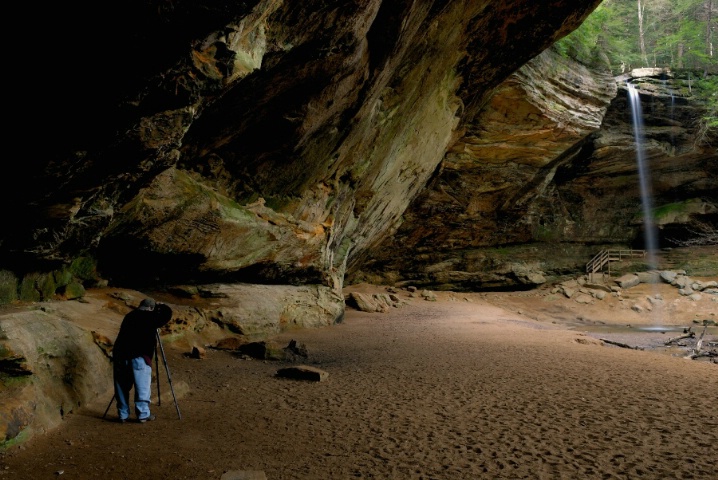 Photographer At  Ash Cave