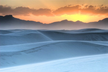 Sunset on White Sands
