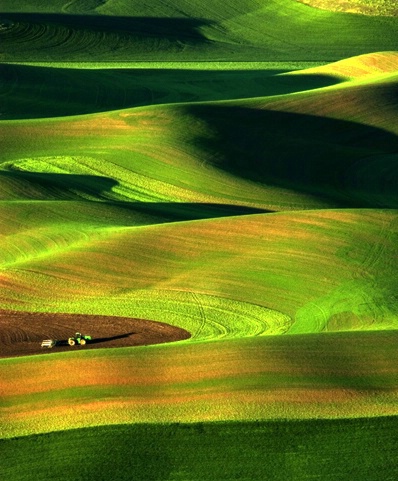 Field Tractor in the Palouse - ID: 3794081 © John E. Hunter