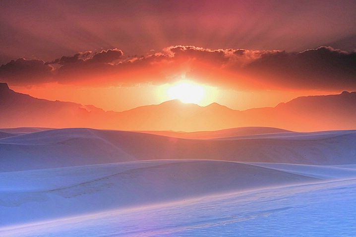Sunset at White Sands - ID: 3796869 © John E. Hunter