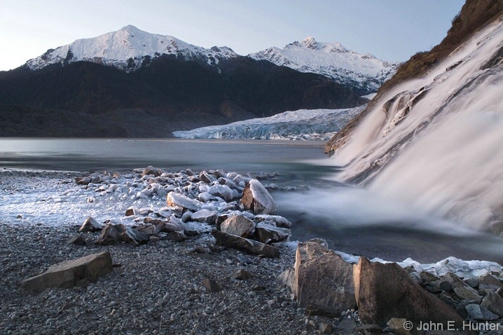 Mendenhall Glacier at Dusk - Juneau - ID: 3804660 © John E. Hunter
