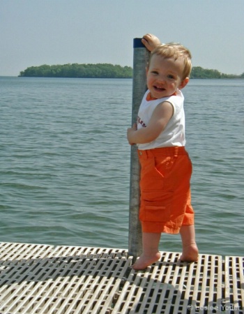 On the dock