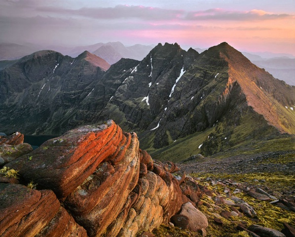 Sunset An Teallach Ridge