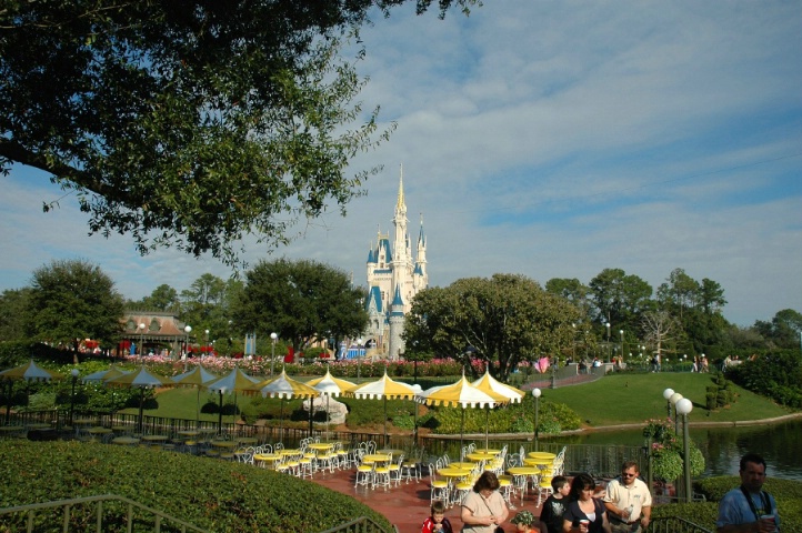 Beautiful view of the castle at Disney World, 2006