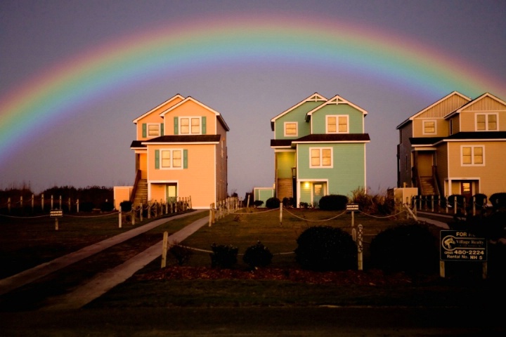Outer Banks, NC Rainbow at dusk