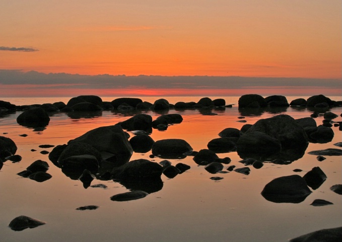 The sunset near Kurmarags. F8 1/5 sec