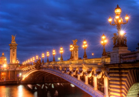 Golden Glow Over The Seine