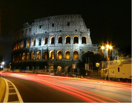 Colosseum at night