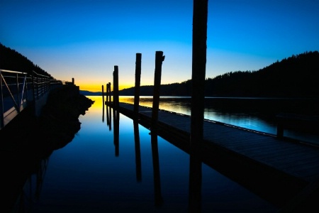 Sunset at the dock