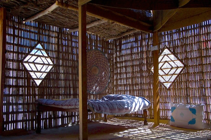 Inside a bedouin house