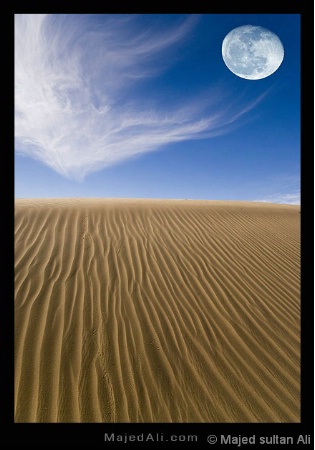 moon and sand