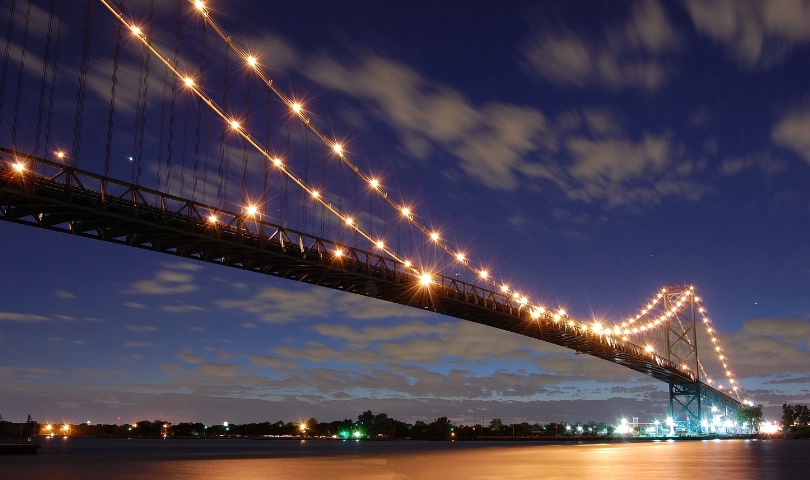 Ambassador Bridge @ Night