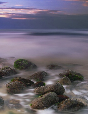 sea at dusk