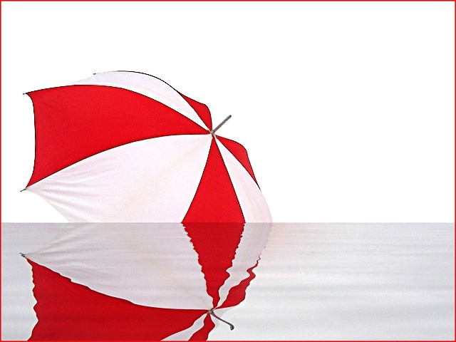 Umbrella and its reflection 