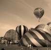 BALLOONS IN SEPIA