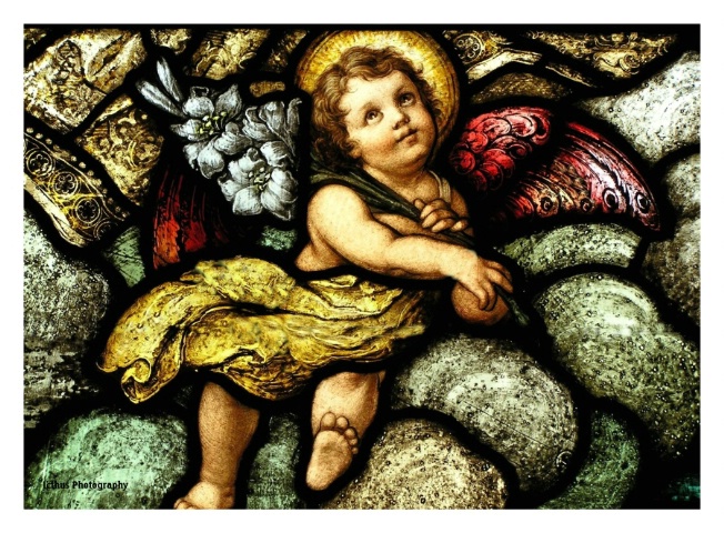 Angel in stainglass