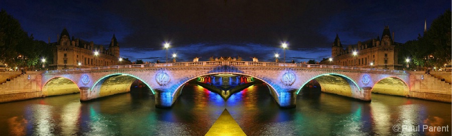 The European Bridge at Night