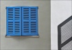 Blue Shutter with...