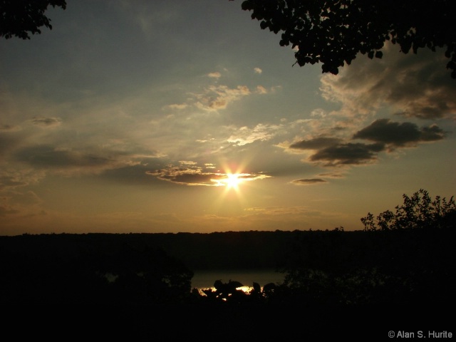 Sunset Over The Hudson River