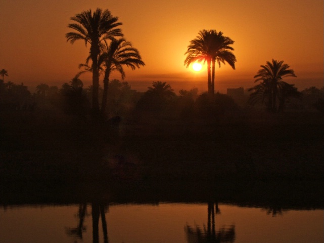 Sunrise on the Nile River in Egypt - ID: 4170643 © Eleanore J. Hilferty