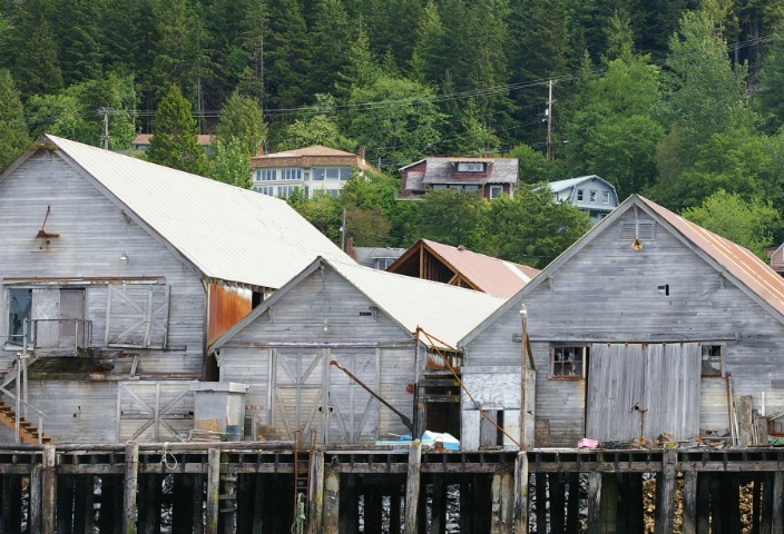 Fishing Village, Katichan,  Alaska