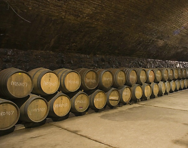Wine Casks shot in America's Oldest Winery
