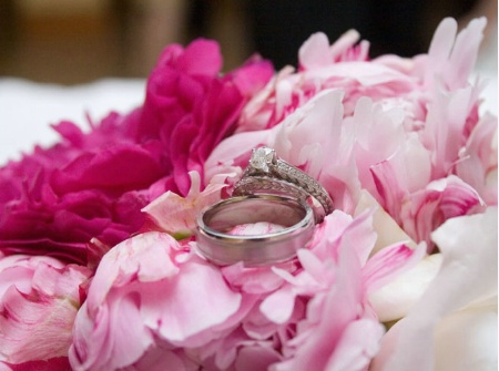 Ring Shot in Bouquet