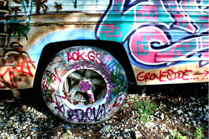 Graffiti Tire