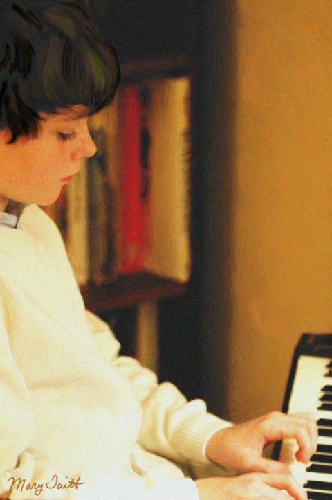 Graham at the Piano