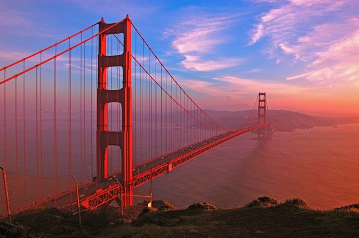 Sunset At The Golden Gate