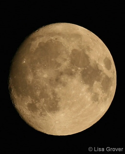 Almost full moon 7-27-07