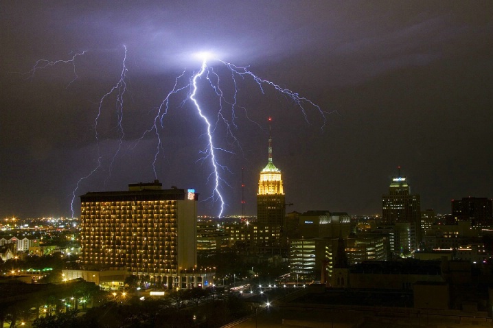 Lightning Storm over the City