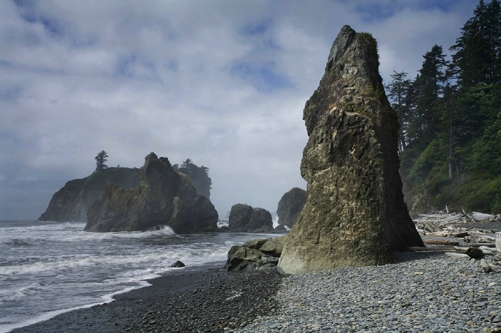 Rock Formations along the Beach