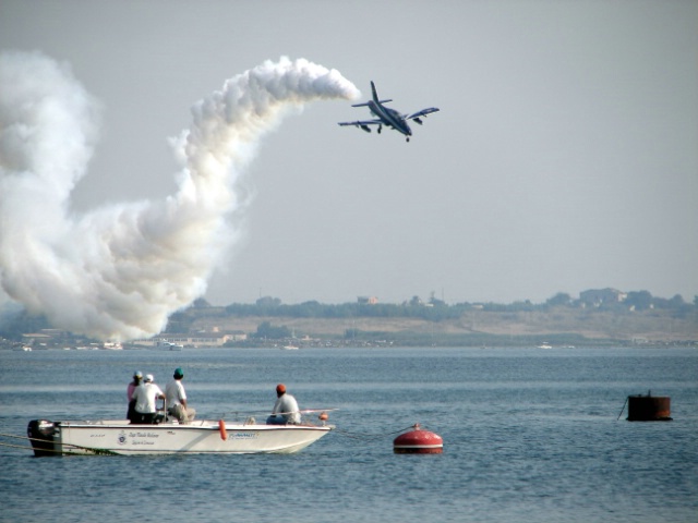 Airshow from a boat view