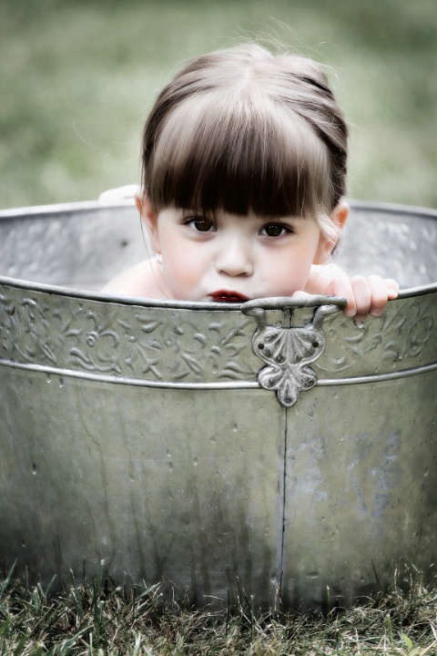 Shy Bathing Beauty