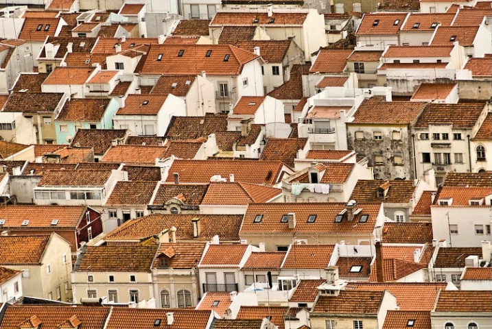 Clay Tile Roof Tops of Nazare