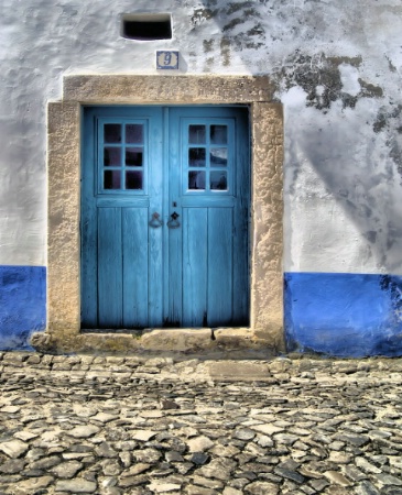 Medieval Blue Door of Obidos