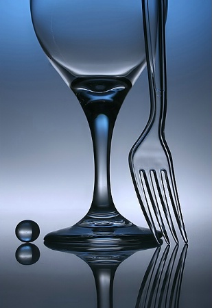 A still life with glass