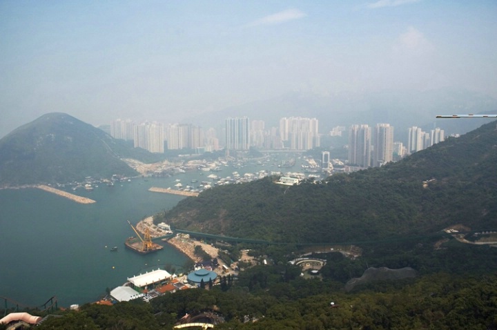 View of Aberdeen from Ocean Park, Hong Kong