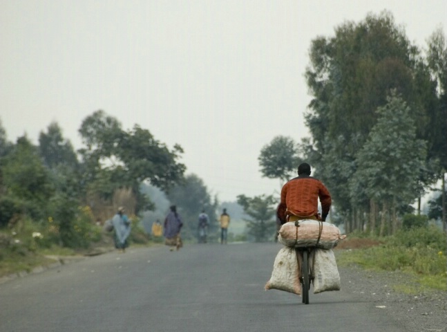 Rwandan biker