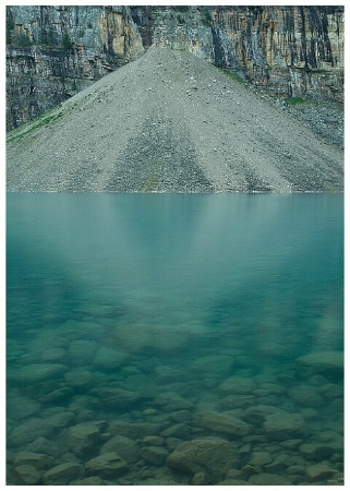 Lake Abstract-Moraine Lake-Banff N.P.