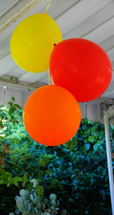 balloons, color enhanced