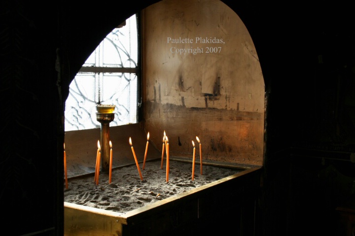 Candles in Agios Georgios