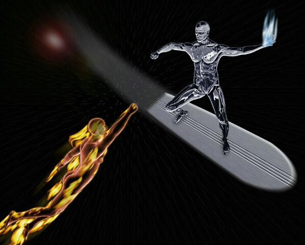Silversurfer VS Human Torch