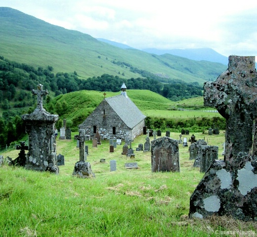 Graveyard in the Highlands of Scotland